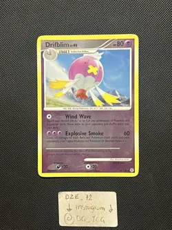 Pokemon Diamond & Pearl Base - Drifblim LV.40 - 24/130 - Reverse Holo - LP/NM - Image 1