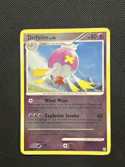 Pokemon Diamond & Pearl Base - Drifblim LV.40 - 24/130 - Reverse Holo - LP/NM - Image 2