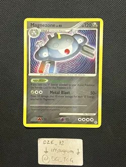 Pokemon Diamond & Pearl Base - Magnezone LV.48 - 8/130 - Reverse Holo - LP/NM - Image 1