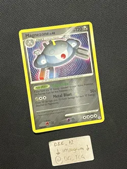 Pokemon Diamond & Pearl Base - Magnezone LV.48 - 8/130 - Reverse Holo - LP/NM - Image 3