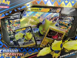 REGIELEKI V Collection Box Pokemon TCG Crown Zenith Factory Sealed 2023 - Image 1