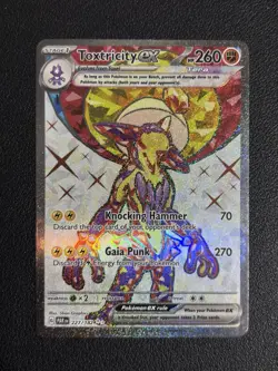 Pokemon TCG Toxtricity EX 227/182 Sv04: Paradox Rift Holo | NM/MINT - Image 1