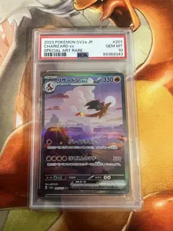 Charizard ex 201/165 Japanese 151 PSA Graded 10 Pokemon Trading Card Game - Image 1
