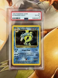 Gyarados 6/102 Base Set PSA Graded 6 Pokemon Trading Card Game - Image 1