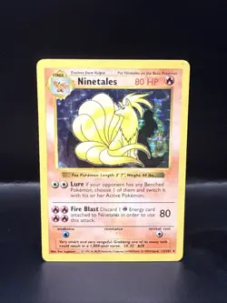 Pokemon Card - Ninetales Base Set (Shadowless) 12/102 Holo Rare - Image 3