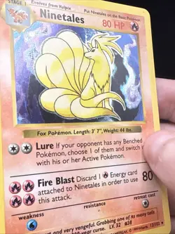 Pokemon Card - Ninetales Base Set (Shadowless) 12/102 Holo Rare - Image 5