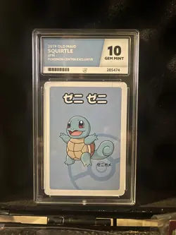 Squirtle Old Maid 2019 Babanuki Japanese Pokemon Playing Card GEM MINT ACE 10 - Image 1