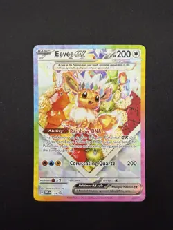 Pokemon TCG Eevee EX 174 Prismatic Evolutions Black Star Promo Card - Image 1