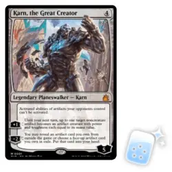 KARN, THE GREAT CREATOR Ravnica Remastered Planeswalker Magic MTG MINT CARD - Image 1