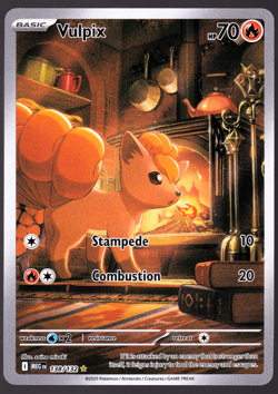 Vulpix 138/132 Mega Evolutions Illustration Rare Holo Pokemon TCG Card NM - Image 1