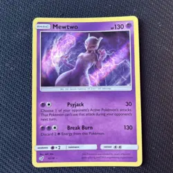 Mewtwo 12/18 Detective Pikachu Set Ultra Rare Holo Pokemon Card - Image 1