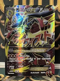 Pokemon M Lucario EX 55a/111 Alternate Art Promo Holo Card NM - Image 2