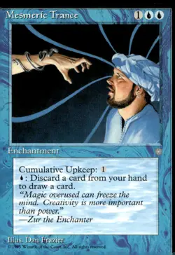 mtg - Ice Age - Mesmeric Trance - NM - Image 1