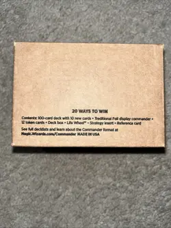 Secret Lair Commander Deck: 20 Ways to Win - Magic the Gathering - NEW SEALED - Image 3