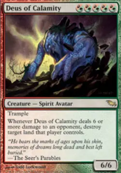 4x MTG Deus of Calamity, Light Play, English Shadowmoor - Image 1