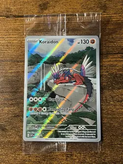 Pokemon TCG Koraidon SVP Black Star Promo SVP014 Holo Sealed Sleeved - Image 1