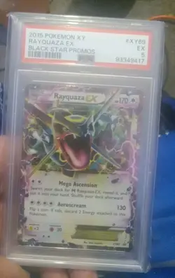Pokemon Shiny Rayquaza XY69 XY Black Star Promo NM-MT PSA 5 - Image 1