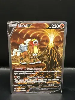 Pokemon TCG Entei V Crown Zenith: Galarian Gallery GG36/GG70 Holo Ultra Rare - Image 1