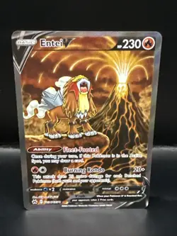 Pokemon TCG Entei V Crown Zenith: Galarian Gallery GG36/GG70 Holo Ultra Rare - Image 3