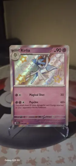 Pokemon TCG Scarlet & Violet: Paldean Fates Kirlia 154/091 Shiny Rare NM - Image 1