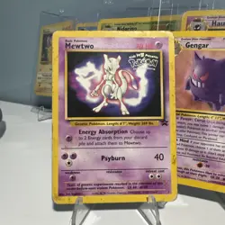 Mewtwo 3 WOTC Black Star Promo WB Presents Pokemon The First Movie Stamped - Image 1