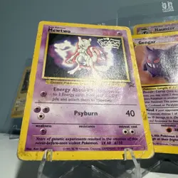 Mewtwo 3 WOTC Black Star Promo WB Presents Pokemon The First Movie Stamped - Image 2