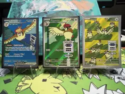 Pokemon TCG Lot of 3 - Obsidian Flames - Pidgey, Pidgeotto, & Pidgeot - Image 1