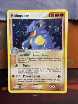 Nidoqueen 9/112 EX FireRed & LeafGreen Holo Swirl Rare Pokemon TCG 2004 - Image 1