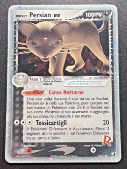 Italian Rocket's Persian ex 116/115 EX Team Rocket Returns Pokemon Card Holo LP - Image 1