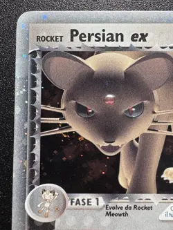Italian Rocket's Persian ex 116/115 EX Team Rocket Returns Pokemon Card Holo LP - Image 3