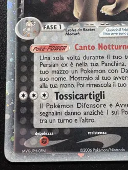 Italian Rocket's Persian ex 116/115 EX Team Rocket Returns Pokemon Card Holo LP - Image 5