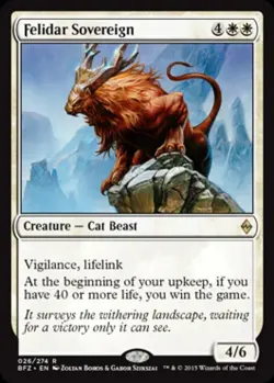 Felidar Sovereign - Light Play MTG Battle for Zendikar - Image 1