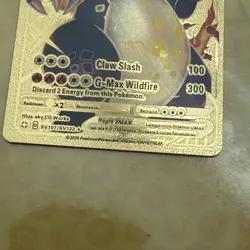Pokemon Charizard VMAX Gigantamax Gold Foil Fan Art Card SV107/SV122 - Image 3