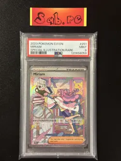 PSA 9 Miriam Full Art Trainer SIR SV Base Set 251/198 Pokemon Card - Image 1