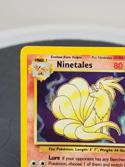 Pokemon Ninetales Base Set Card 12/102 Holographic Rare 1999 Excellent Condition - Image 5