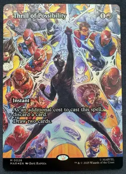 Thrill Of Possibility - M 0028 - MTG Marvel’s Spider-Man - Borderless Foil - Image 1