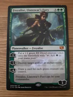 Magic Gathering MTG - Freyalise, Llanowar's Fury - C14 Commander - LP - Image 1