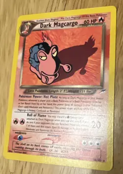 Pokemon TCG Dark Magcargo Neo Destiny 18/105 Regular Rare - Image 1