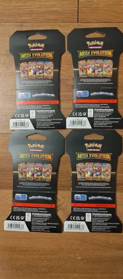 Pokemon TCG Mega Evolutions Booster Sleeves Pack X 4 - Full Art Set - Image 2