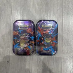 Pokemon TCG Mega Evolution - Lucario & Mega Kangaskhan Mini Tin Bundle - Sealed - Image 1