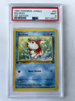 Goldeen #53, 1st Edition, PSA 9 MINT, Pokemon 1999 - Image 1