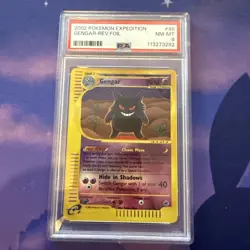 Pokemon Gengar Expedition Base Set 48/165 Reverse Holo Rare PSA Graded 8 - Image 1
