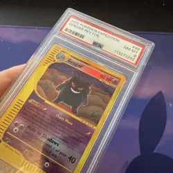 Pokemon Gengar Expedition Base Set 48/165 Reverse Holo Rare PSA Graded 8 - Image 2