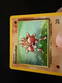 1999 Pokemon Base Set Hitmonchan Holo Rare 7/102 LP - Image 2