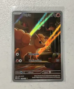 Pokemon TCG Mega Evolution Vulpix Illustration Rare 138/132 Pack Fresh Mint W@W - Image 1