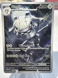 Pokemon 2025 Mega Evolution Steelix 150/132 Illustration Rare Near Mint - Image 1
