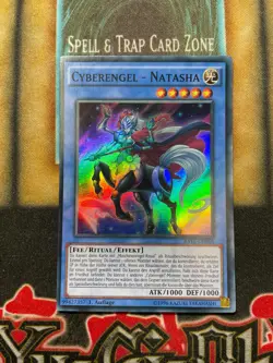 Yugioh Cyber Angel Natasha RATE-EN036 RATE-DE036 Super Rare 1st Ed NM GERMAN - Image 1