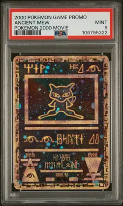 🌀🌀 Double Swirl PSA 9 Mint Ancient Mew Pokemon 2000 Movie Promo Card 🌀🌀 - Image 1