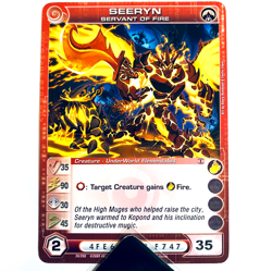 Chaotic TCG Card: Seeryn Servant of Fire 36/200 Alliances 1st Edition Max Power - Image 1
