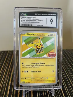 CGC 9 PIKACHU Berkemeja Batik 101/SV-P - Indonesia Journey Promo Pokemon Card - Image 1